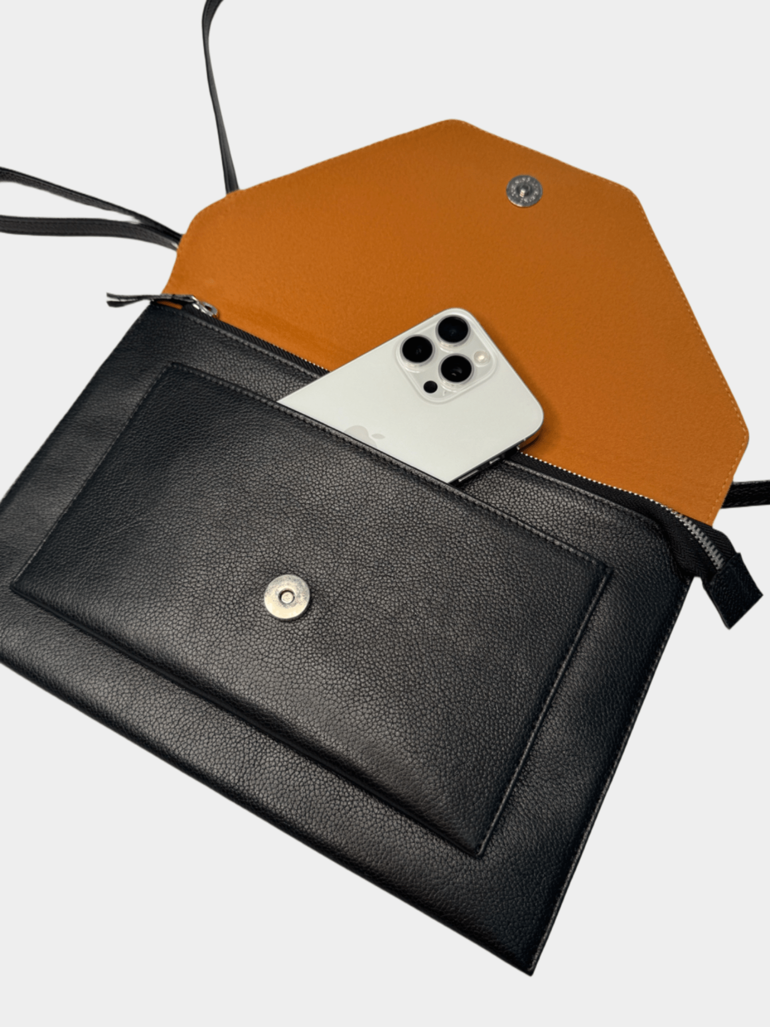 C:REO clutch leather bag